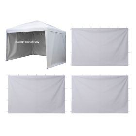 Canopy Sidewalls, Fit for 10 x 10 ft Pop Up Canopy Tent, Tent Side Walls with Waterproof and Sunlight Protection Layer for Outdoor Event Tents