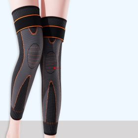 A pair of mugwort straps for knee warmers, joint warmers, and leg warmers for men and women with cold legs (Color: Orange(no ai cao), size: M size (70-120 pounds))